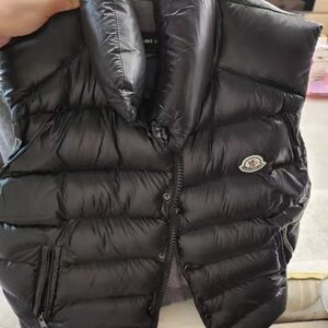 Moncler Black Puffer Vest